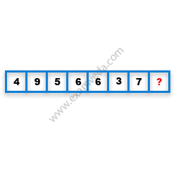 Missing Number Finding mcq question image