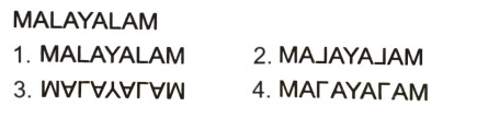 Mirror Images mcq question image